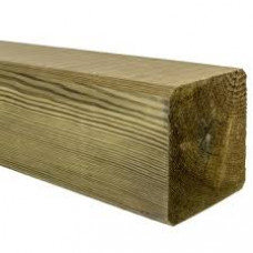 HOUTEN PAAL 9X9X200CM GEIMPREGNEERD