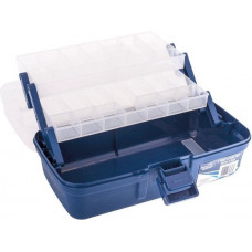 JARVIS WALKER 2-TRAY BLUE/CLEAR TACKLE BOX