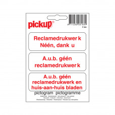 PICTOGRAM 10X10CM GEEN REKLAME