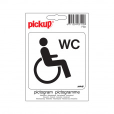 PICTOGRAM 10X10CM GEHANDICAPTEN TOILET