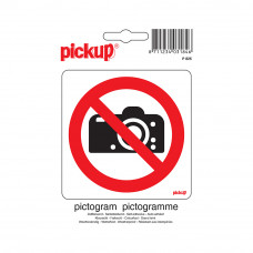 PICTOGRAM 10X10CM VERBODEN TE FOTOGRAFEREN