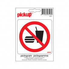 PICTOGRAM 10X10CM VERBODEN VOOR CONSUMPTIES