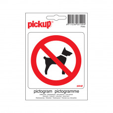 PICTOGRAM 10X10CM VERBODEN VOOR HONDEN