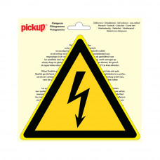 PICTOGRAM DRIEHOEK 20CM GEVAARLIJKE ELEKTRISCHE SPANNING