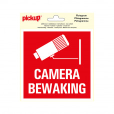 PICTOGRAM VINYL 15X15CM CAMERABEWAKING