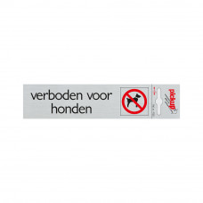 ROUTE ALULOOK 165X44 MM VERBODEN VOOR HONDEN