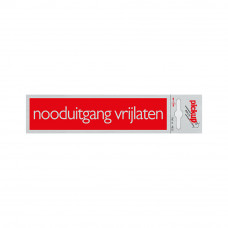 ROUTE ALULOOK 165X44 MM NOODUITGANG VRIJLATEN