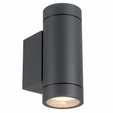 LED OUTDOOR - MUURLAMP NUBIE - 2XGU10 IP44 - ANTRACIET