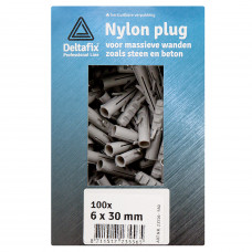 NYLON PLUG GRIJS 14 X 75 MM 15ST