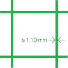 GAAS 518 QUADRA GAAS,MAAS 12,7X12,7MM 50CMX25 MT GROEN AV VERZINKT 1,1