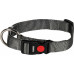 HOND HALSBAND ZIGGI DONKERGRIJS M 40-55CM 20MM