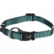 HALSBAND ZIGGI DONKERGROEN L 45-65C M 25MM