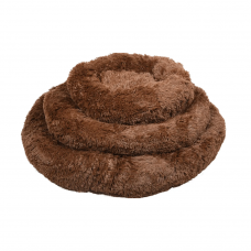 MAND KREMS ROND DONKER BRUIN 70CM