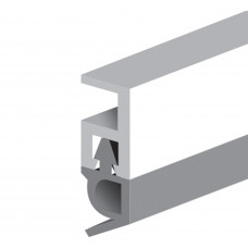 TOCHTPROFIEL OPBOUW ACRYLBESTENDIG WIT KUNSTSTOF 2.40M X 18 MM X 7 MM