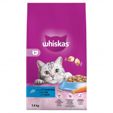 WHISKAS BROKJES ADULT TONIJN 3,8 KG TONIJN