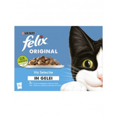 FELIX MP ORIGINAL SELECTIE IN GELEI 12X85 G TONIJN ZALM KOOLVIS