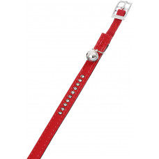 KAT HALSBAND GEVOERD MONTE CARLO ROOD M 22-25CM 11MM