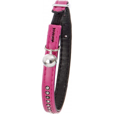 KAT HALSBAND GEVOERD MONTE CARLO ROZE M 22-25CM 11MM
