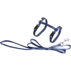 KAT HARNAS MET LOOPLIJN ZIGGI GRANIETBLAUW 22-36CM 27-46CM 110CM
