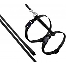 KAT HARNAS MET LOOPLIJN ZIGGI ZWART 22-36CM 27-46CM 110CM 10MM