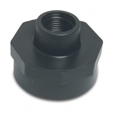 VERLOOPSOK BINNENDRAAD PP ZWART 1 1/2 INCH NAAR 1 1/4 INCH