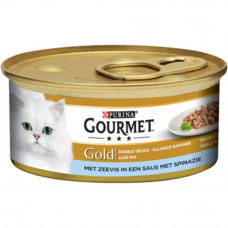 GOURMET GOLD LUXE MIX VIS/SPINAZIE 85 G VIS MIX VIS