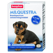 MILQUESTRA HOND KLEIN EN PUP 1 X 2 TAB.