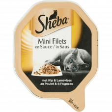 SHEBA ALU SEL. REEPJES KIP/LAM 85 G KIP LAM