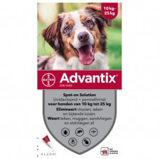 ADVANTIX 250/1250 SPOT-ON 10KG - 25KG