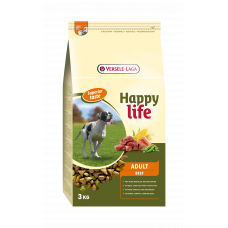 HAPPY LIFE ADULT BEEF 3 KG RUND