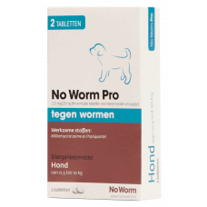 NO WORM PRO HOND 2 TAB VANAF 5 KG