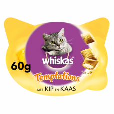 WHISKAS TEMPTATIONS KIP KAAS 60 G KIP KAAS