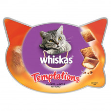 WHISKAS TEMPTATIONS MET RUNDVLEES 60 G RUND VLEES