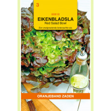 OBZ RED SALAD BOWL - RODE EIKENBLADSLA