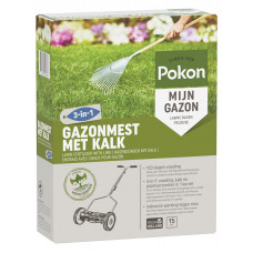 POKON GAZONMEST MET KALK 3-IN-1 15M2