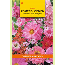 OBZ ZOMERBLOEMEN MENGSEL, ROZE/ROOD