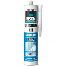 BISON SILICONENKIT SANITAIR WIT 300 ML.