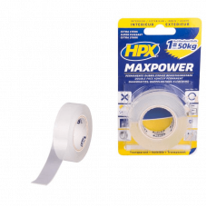MAX POWER TRANSPARENT BEVESTIGINGSTAPE - 19MM X 2M