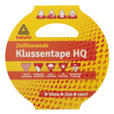 KLUSSENTAPE ZWART 25 M 50 MM