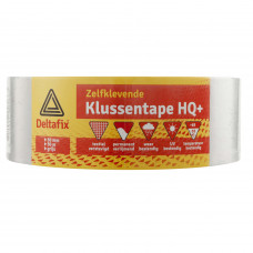 KLUSSENTAPE MET ETIKET GRIJS 50 M 50 MM