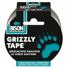 BISON GRIZZLY TAPE ZILVER ROL 10M*6 NLFR