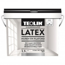 TEOLIN LATEX MUREN EN PLAFOND WIT 2½ LTR.