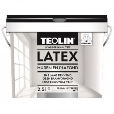 TEOLIN LATEX MUREN EN PLAFOND RAL 9010 2½ LTR.