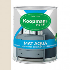 KOOPMANS MAT AQUA 750 ML RAL 9001