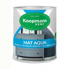 KOOPMANS MAT AQUA 750 ML 373/WIT