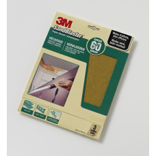 3M™ SANDBLASTER™ SCHUURPAPIER VELLEN, 60373, GROEN, 23 CM X 28 CM, P60