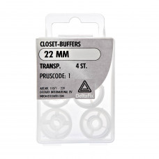 CLOSET-BUFFERS TRANSP. 22 MM 4 ST